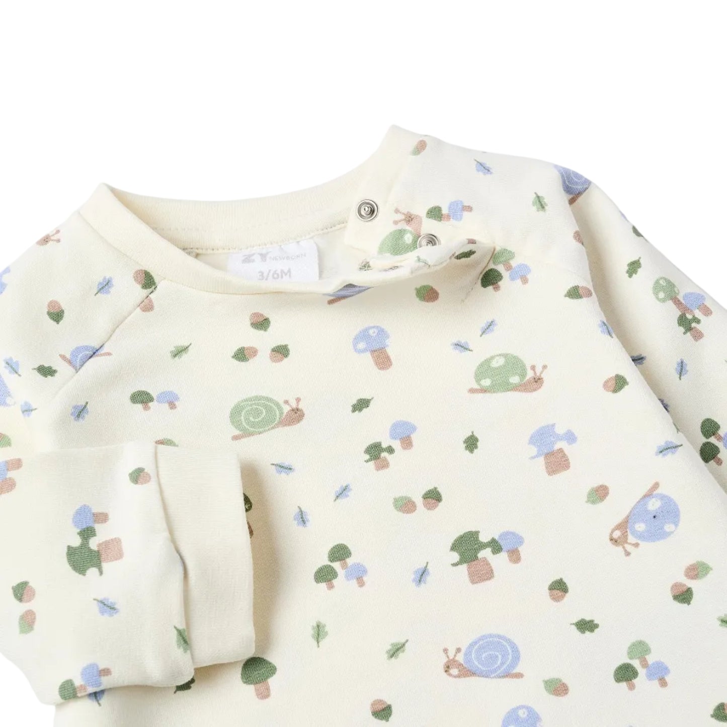 Conjunto Fleece Zippy Para Recién Nacido 'Caracol', Verde