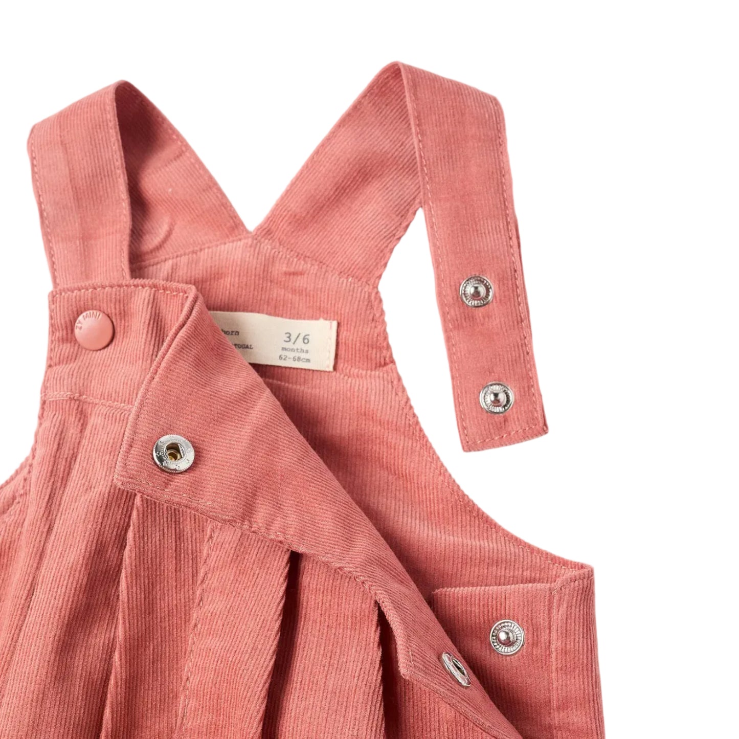 Overol Zippy Pana Recién Nacida, Coral