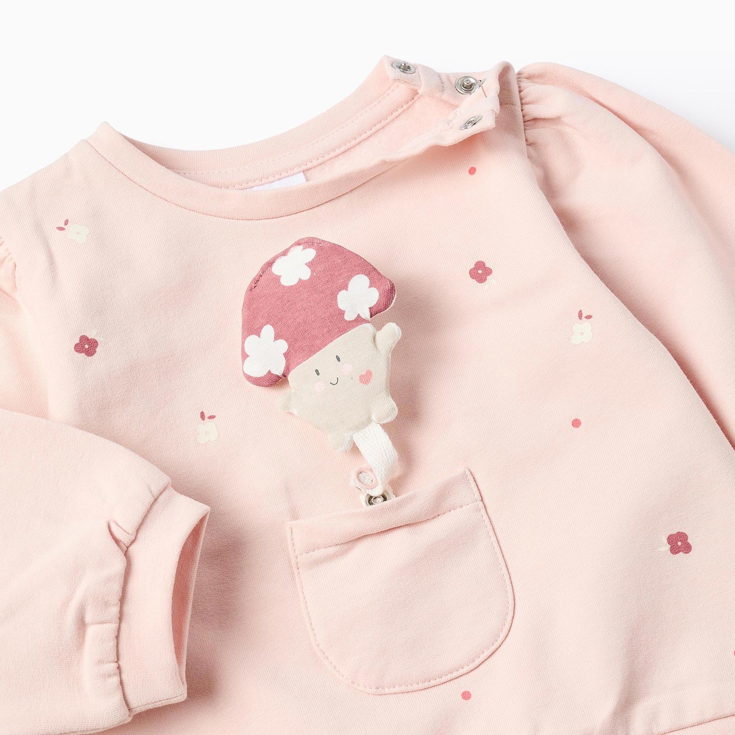 Conjunto Zippy Bebé 'Champiñón' Rosa