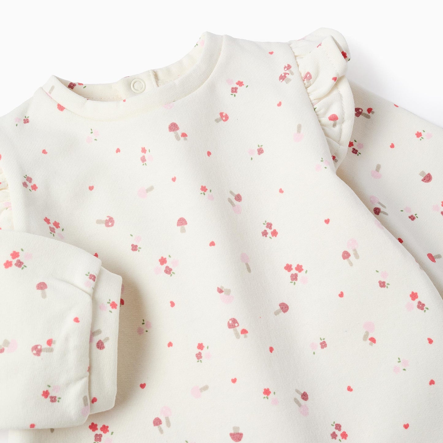 Conjunto Zippy 'Champiñones'  Blanco Rosa