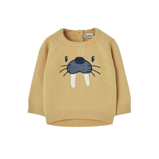 Sweater Tejido Losan Morsa Mostaza