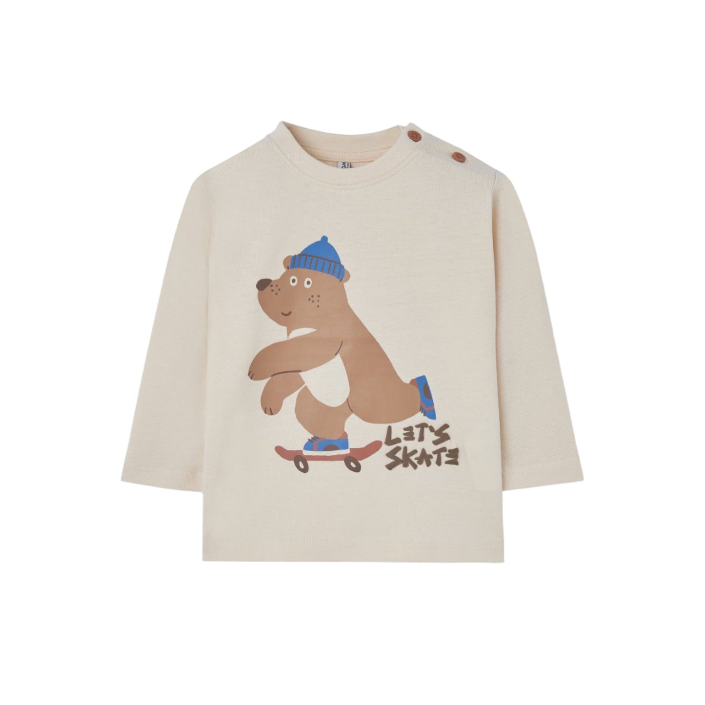 Camiseta ML Losan Monopatín Beige