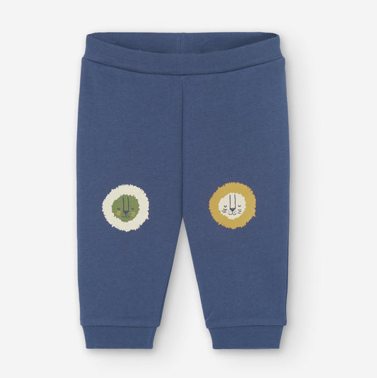 Pantalon Fleece Losan Selva Verde Azul