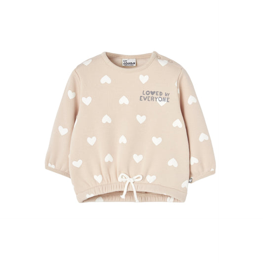 Buzo Losan Corazones Beige
