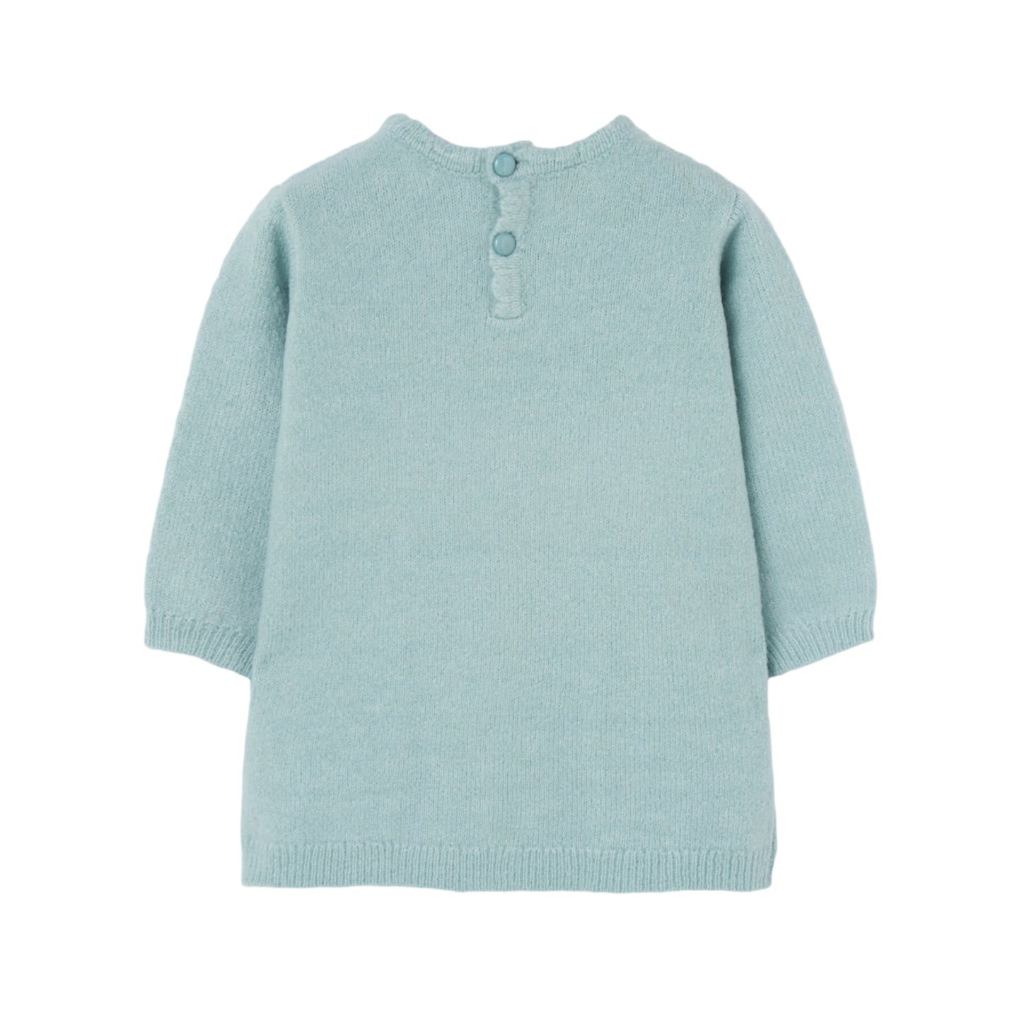 Vestido Tejido Boboli Flor Silvestre Verde