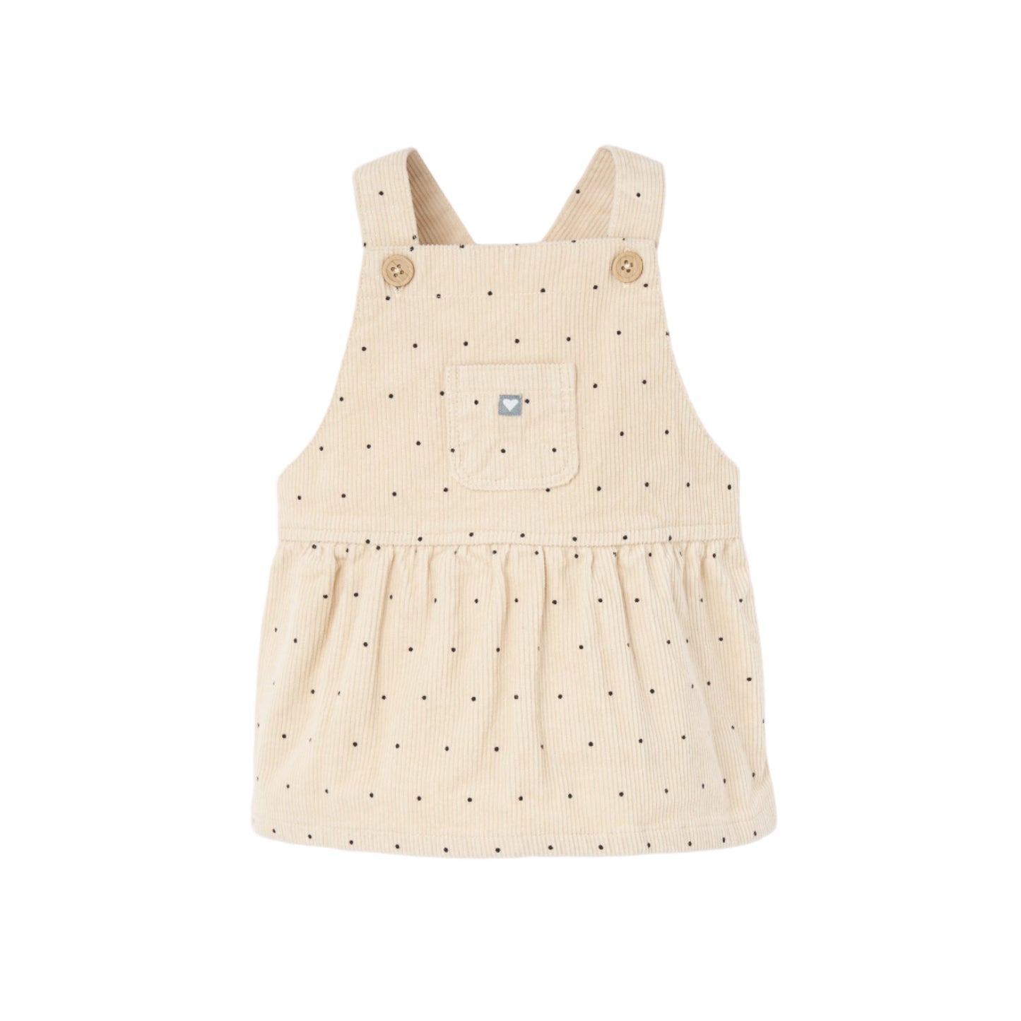 Vestido Losan Lunares Beige