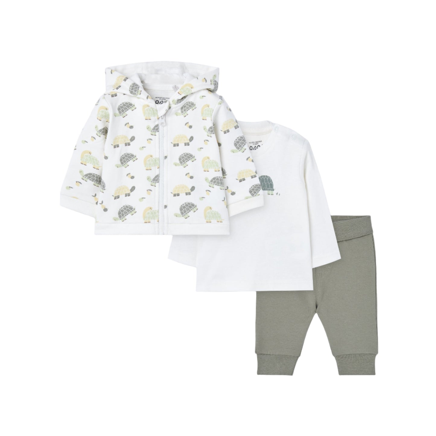 Kit primera Muda Losan Tortugas Gris Claro