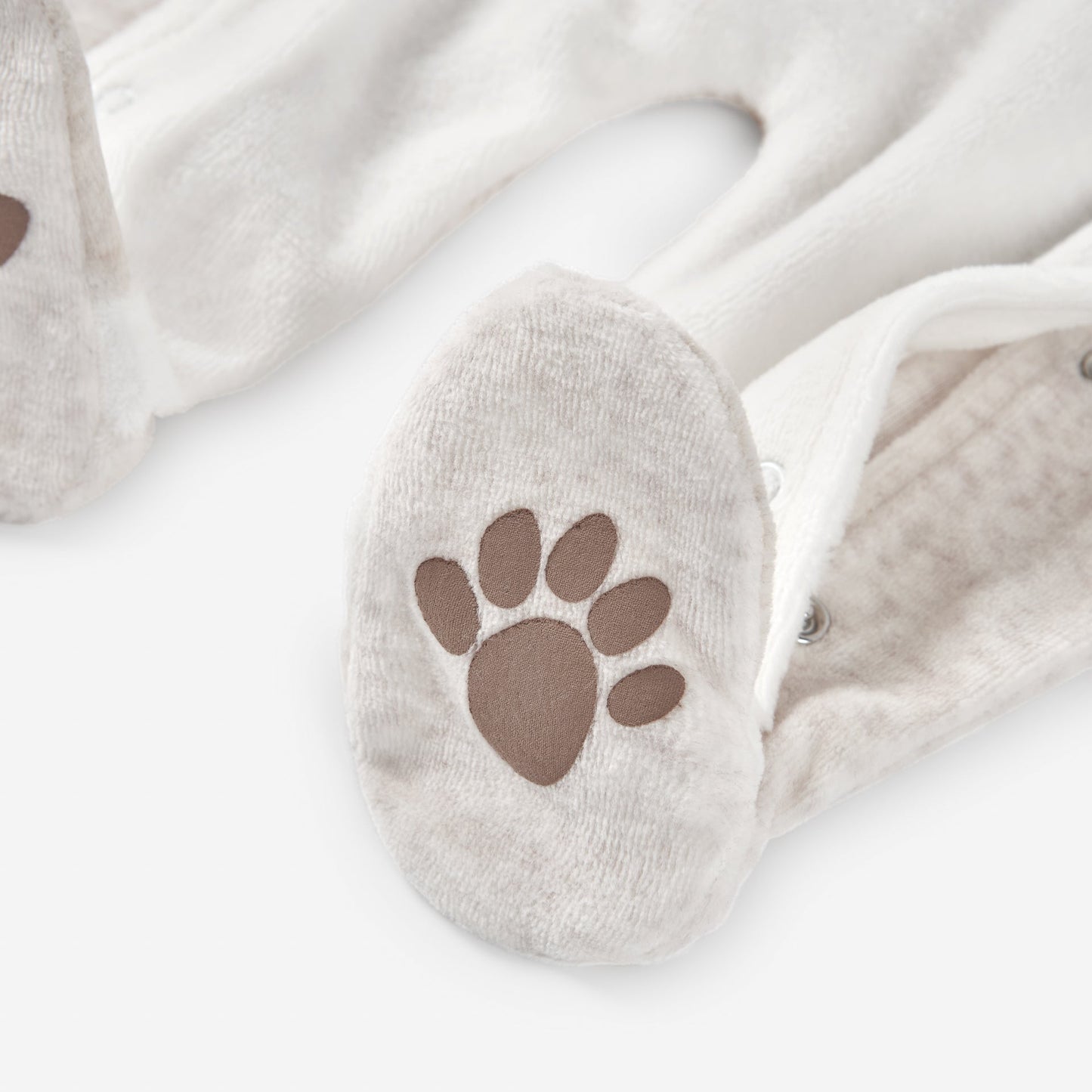 Pijama Tercipelo Losan Gatico Beige