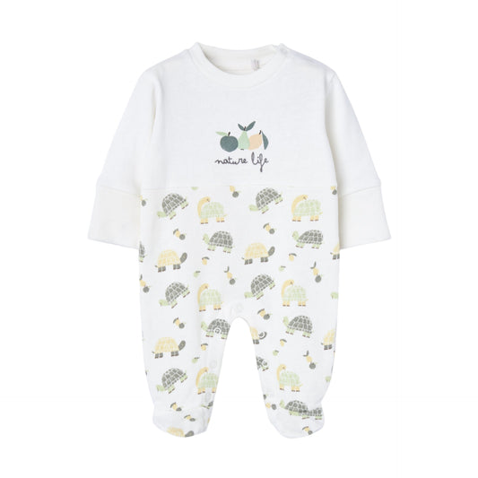 Pijama Terciopelo Losan Turtles Beige