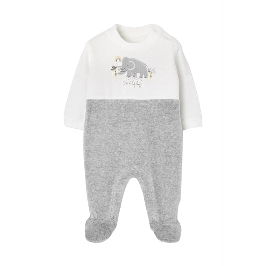 Pijama Terciopelo Losan Elefante Gris