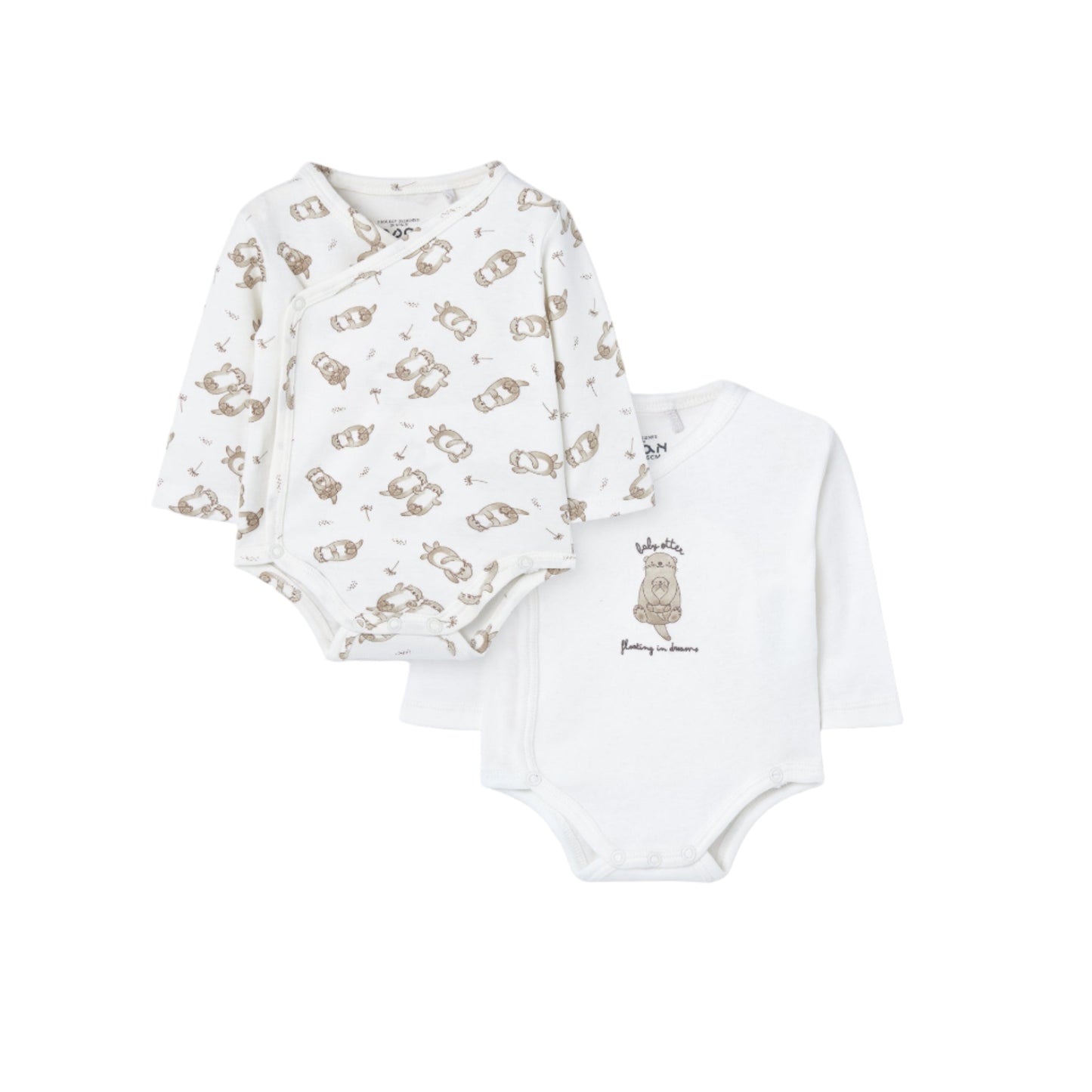 Set de Bodys losan Sueños de Oso Beige