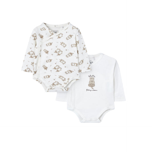 Set de Bodys losan Sueños de Oso Beige