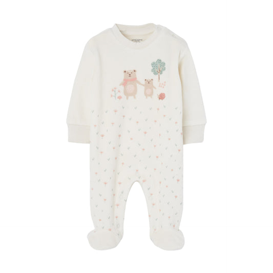 Pijama Terciopelo Losan Ositos Ivory