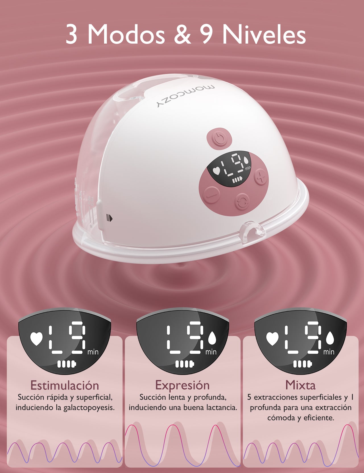 EXTRACTOR DE LECHE PORTATIL - UNA SUCCION - M5