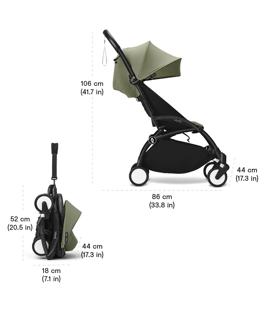 Coche Stokke® YOYO³ 6+ Negro/Aqua