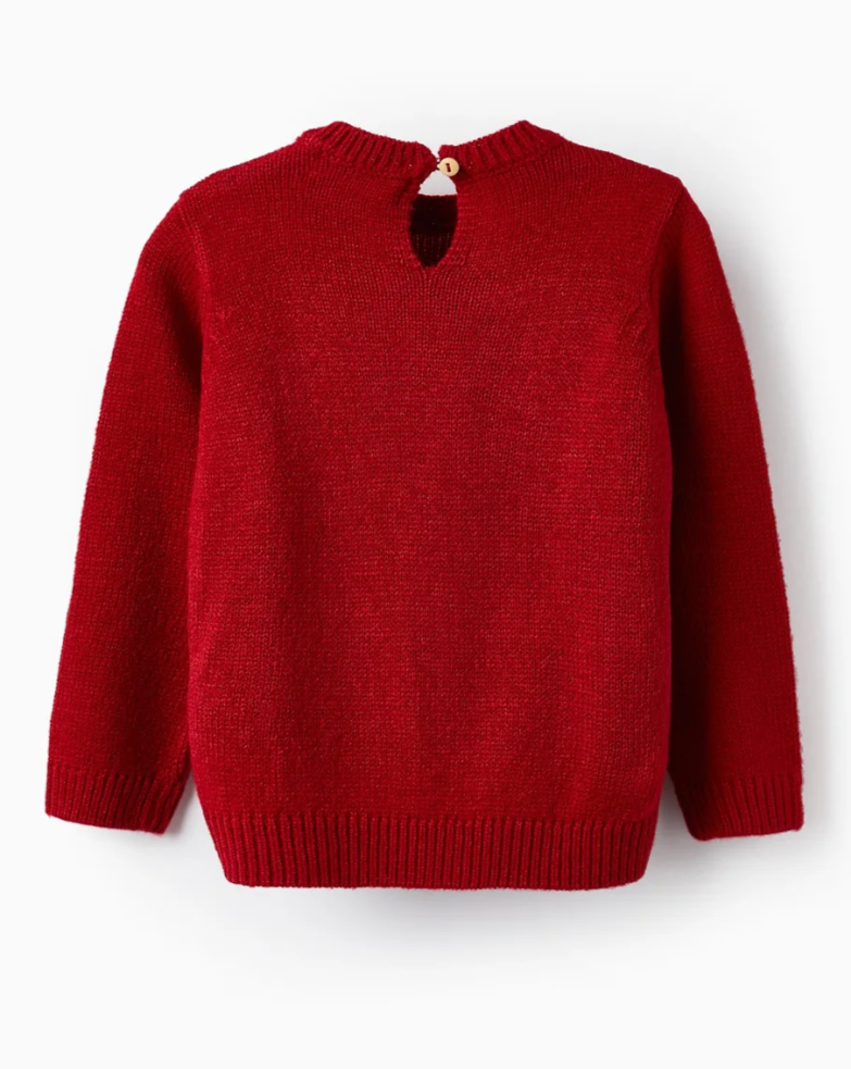 Sweater Zippy Reno Rojo Dorado
