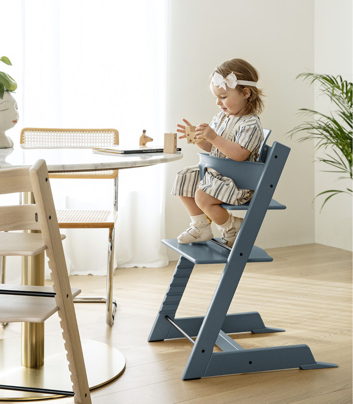 Silla Para Comer Stokke Tripp Trapp Azul Fiordo EU