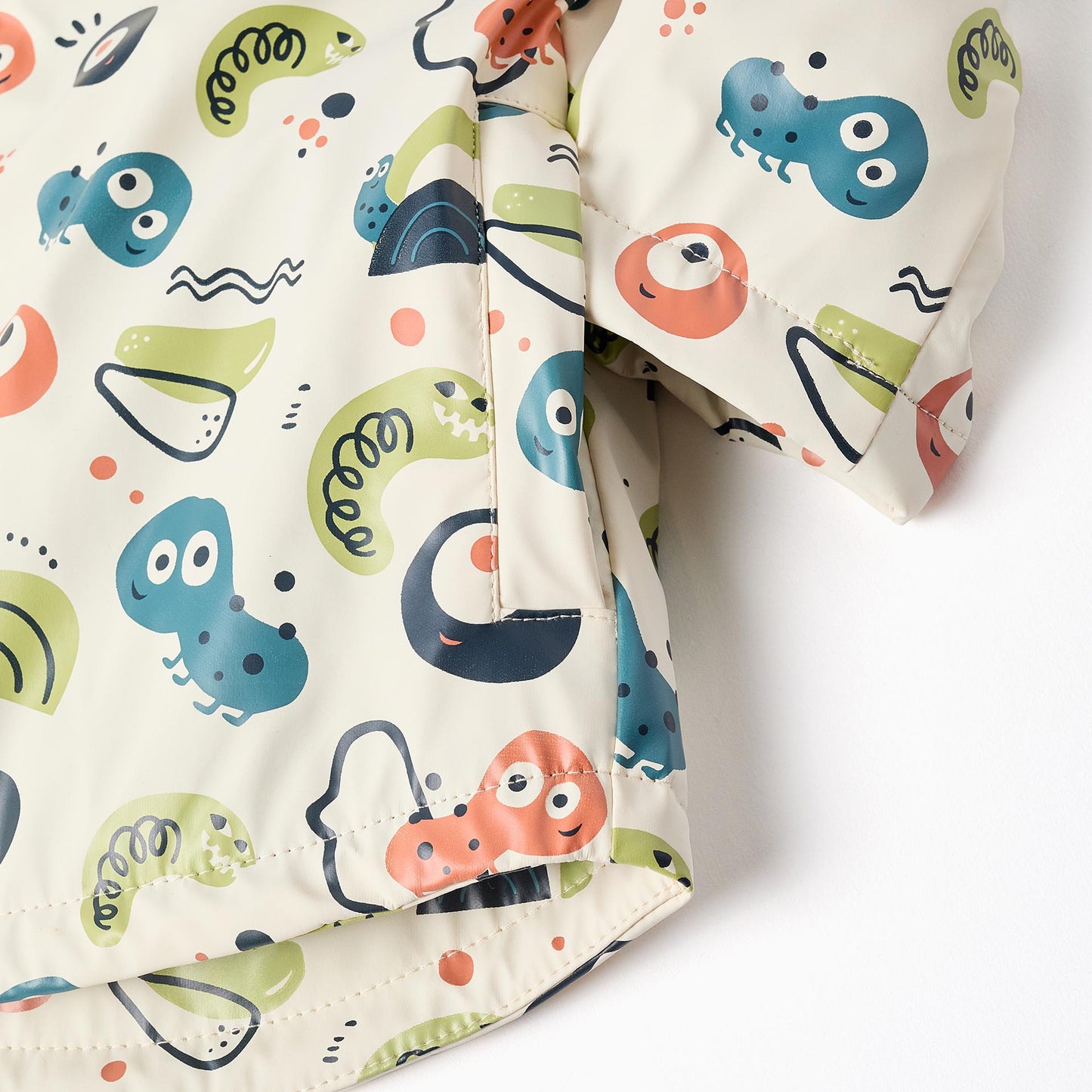 Impermeable Estampado Zippy Blanco