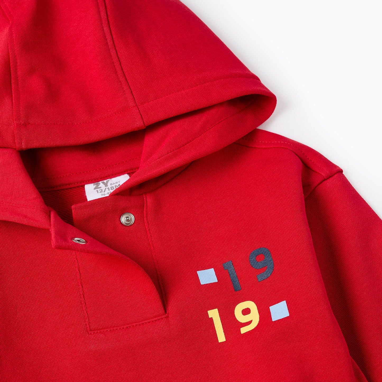 Hoodie Zippy Abrigado Rojo