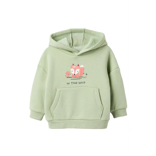 Hoodie Zippy "Zorro" Verde