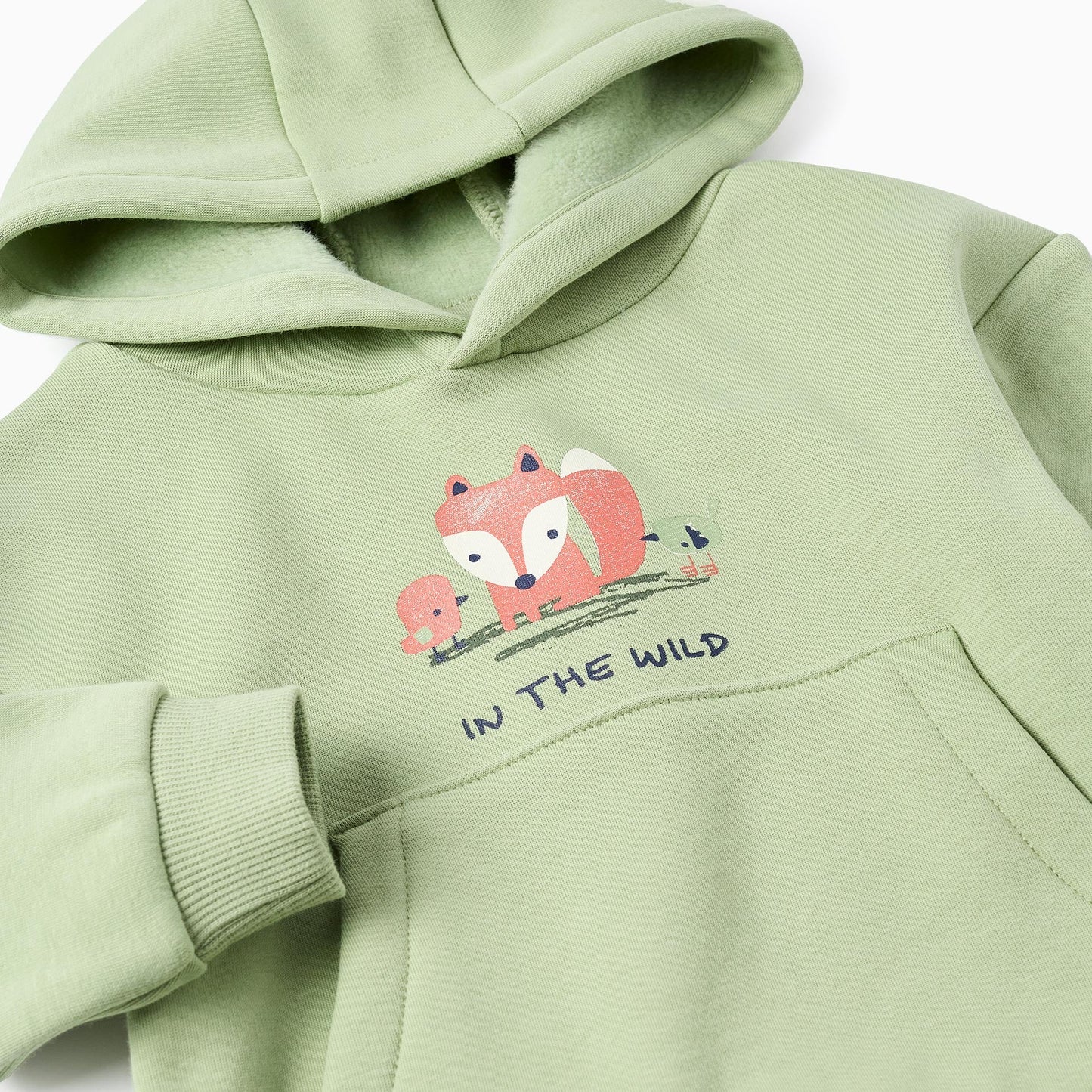 Hoodie Zippy "Zorro" Verde