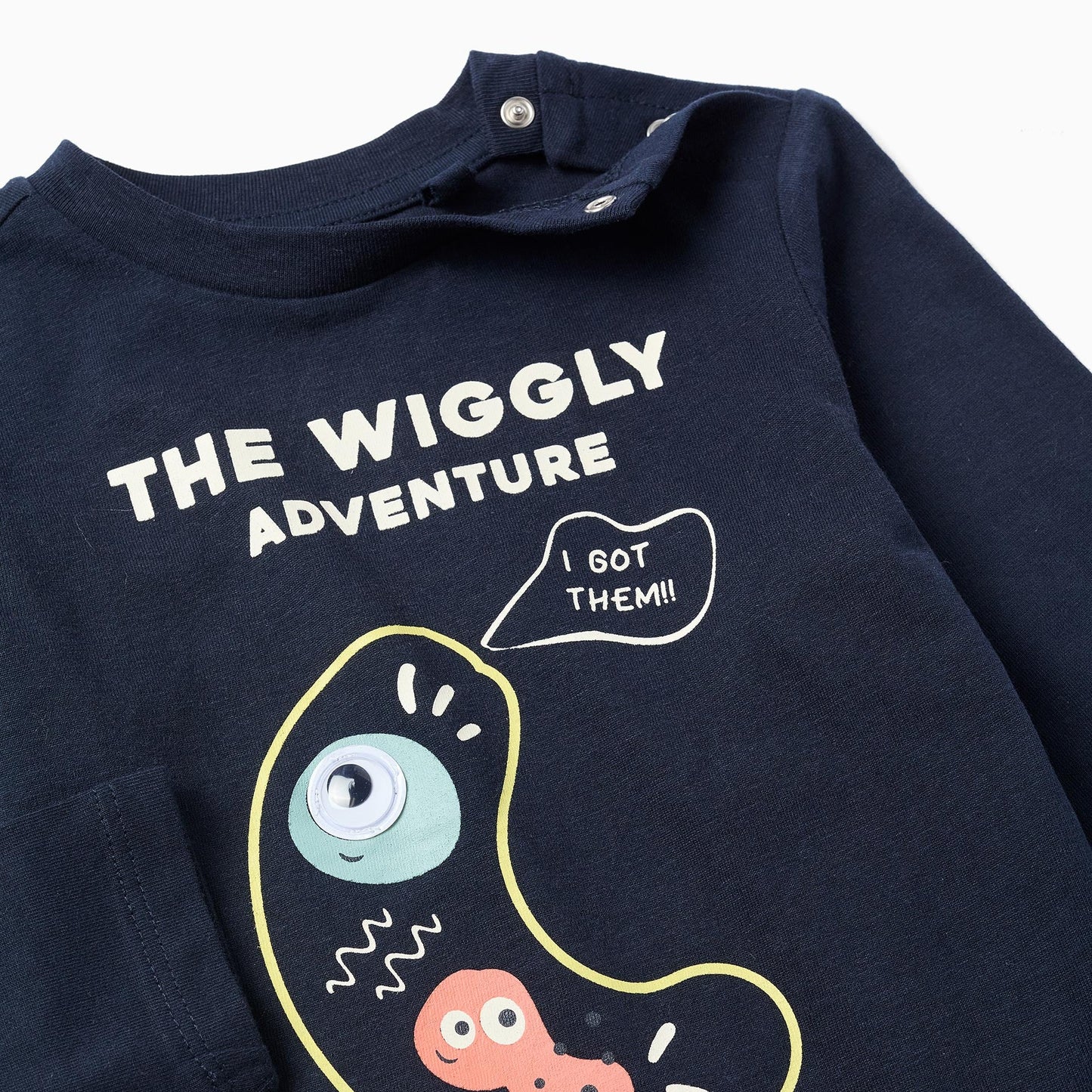 Blusa ML Zippy Aventura Azul Oscuro