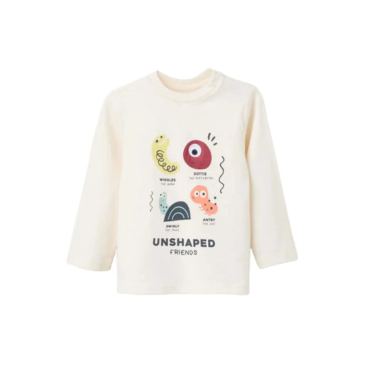 Blusa ML con cuello Zippy Friends Blanco