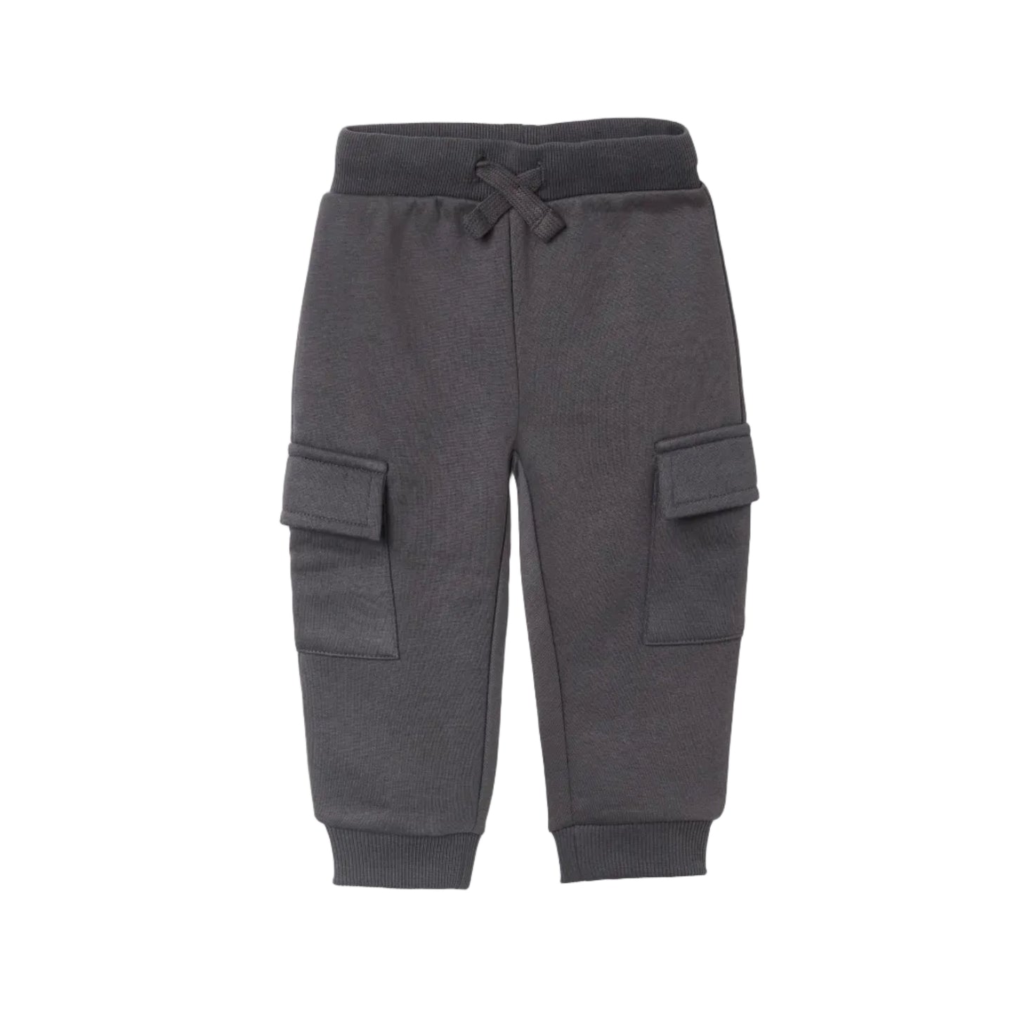 Pantalon Zippy con Bolsillos Gris Oscuro