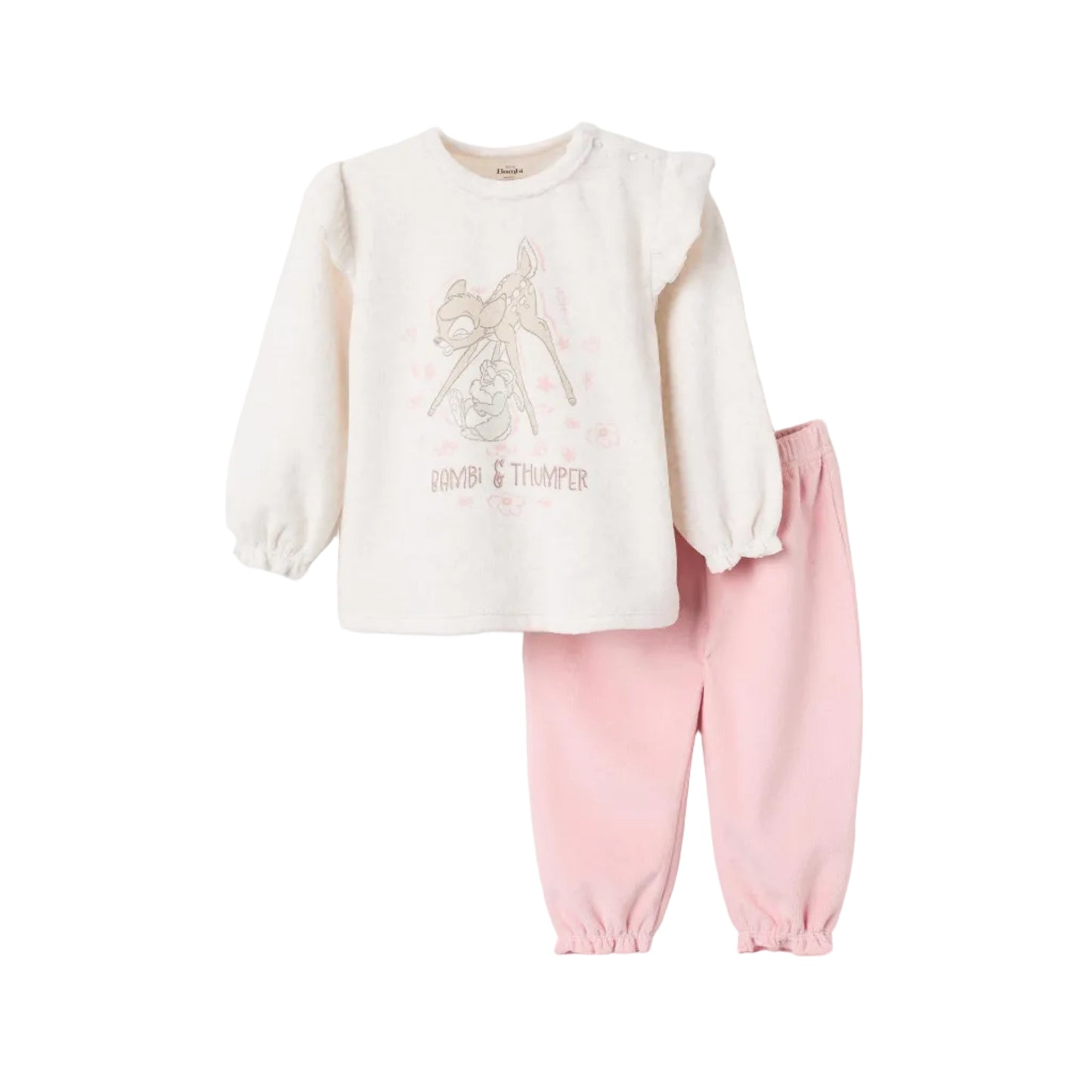 Blusa ML Zippy 'Bambi & Thumper', Beige