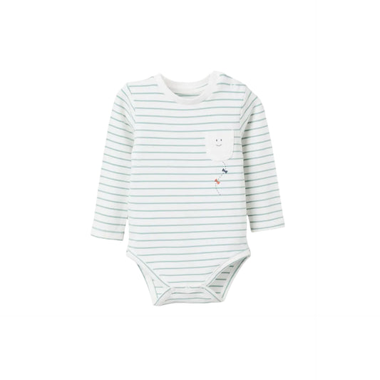 Body ML Zippy Rayas  Blanco