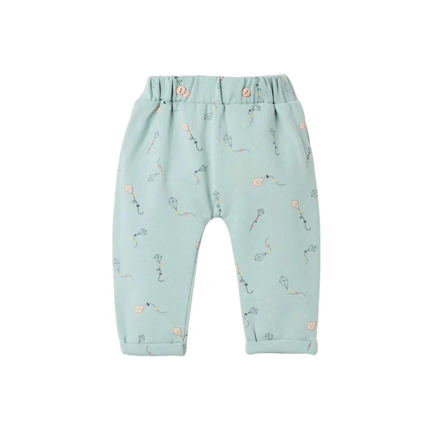 Pantalon Fleece Losan Cometas Verde Claro