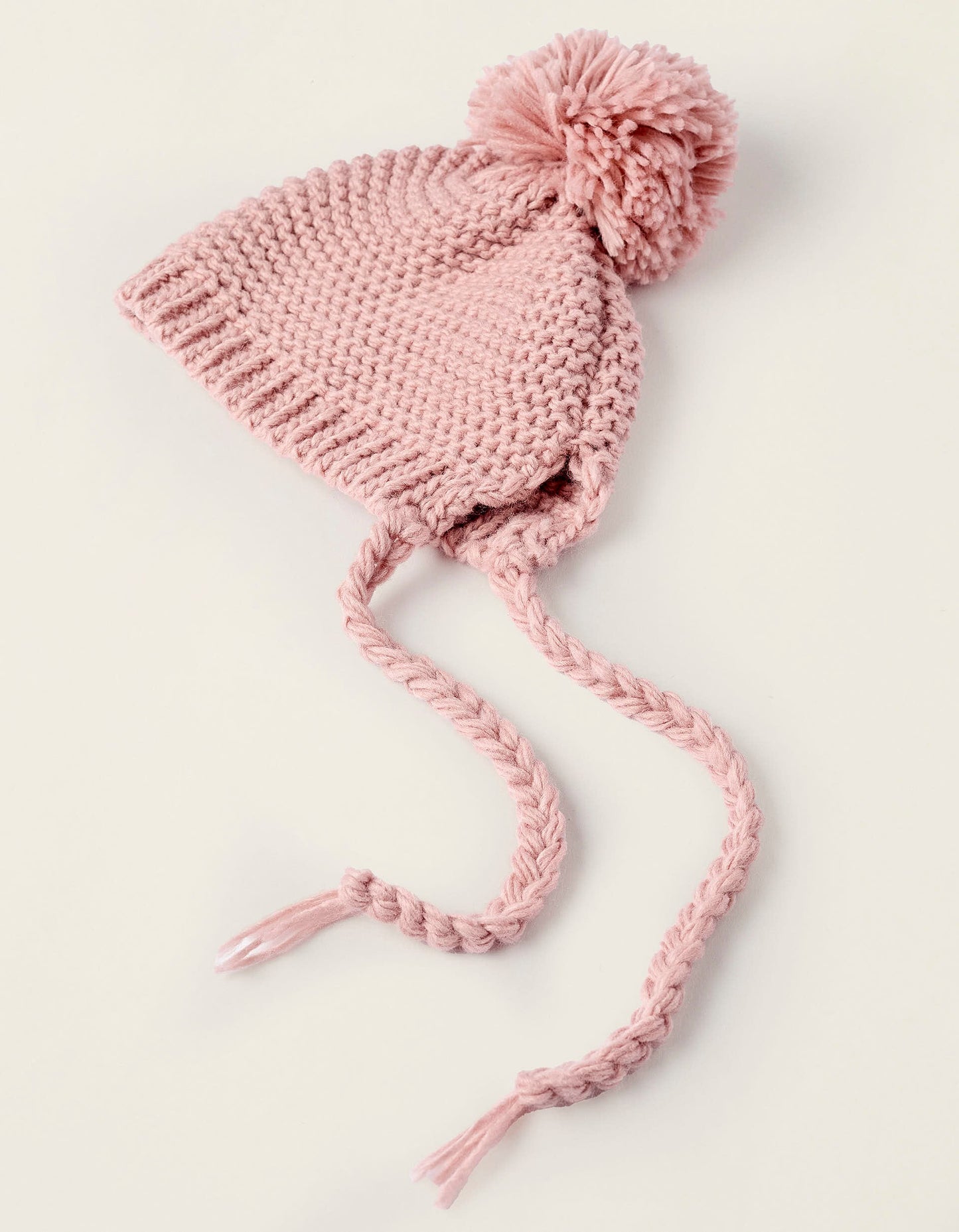 Gorrito Tejido Zippy Pompon Rosa