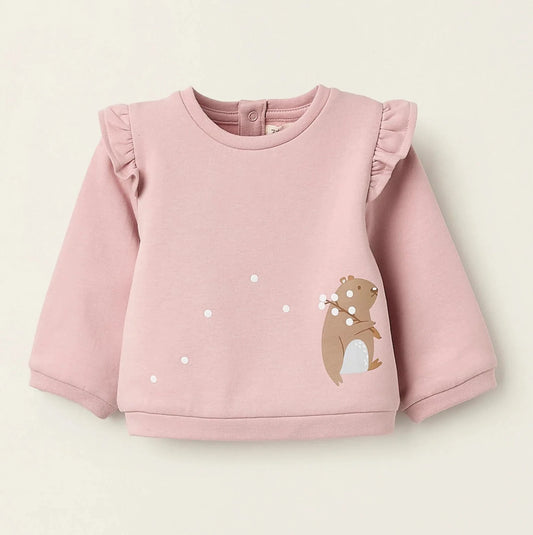 Buzo Zippy Castor Rosa