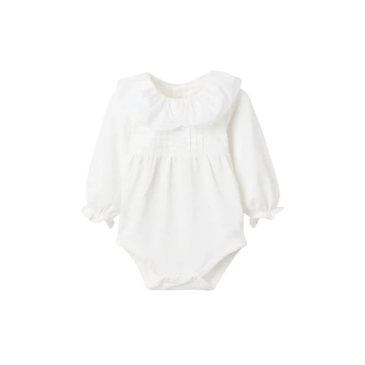 Body Zippy con Volantes Recién Nacida, Blanco