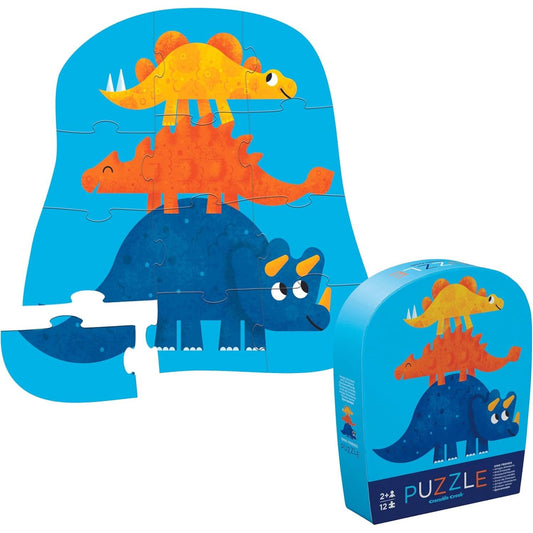 Mini Rompecabezas 12 Piezas Dino-Amigos