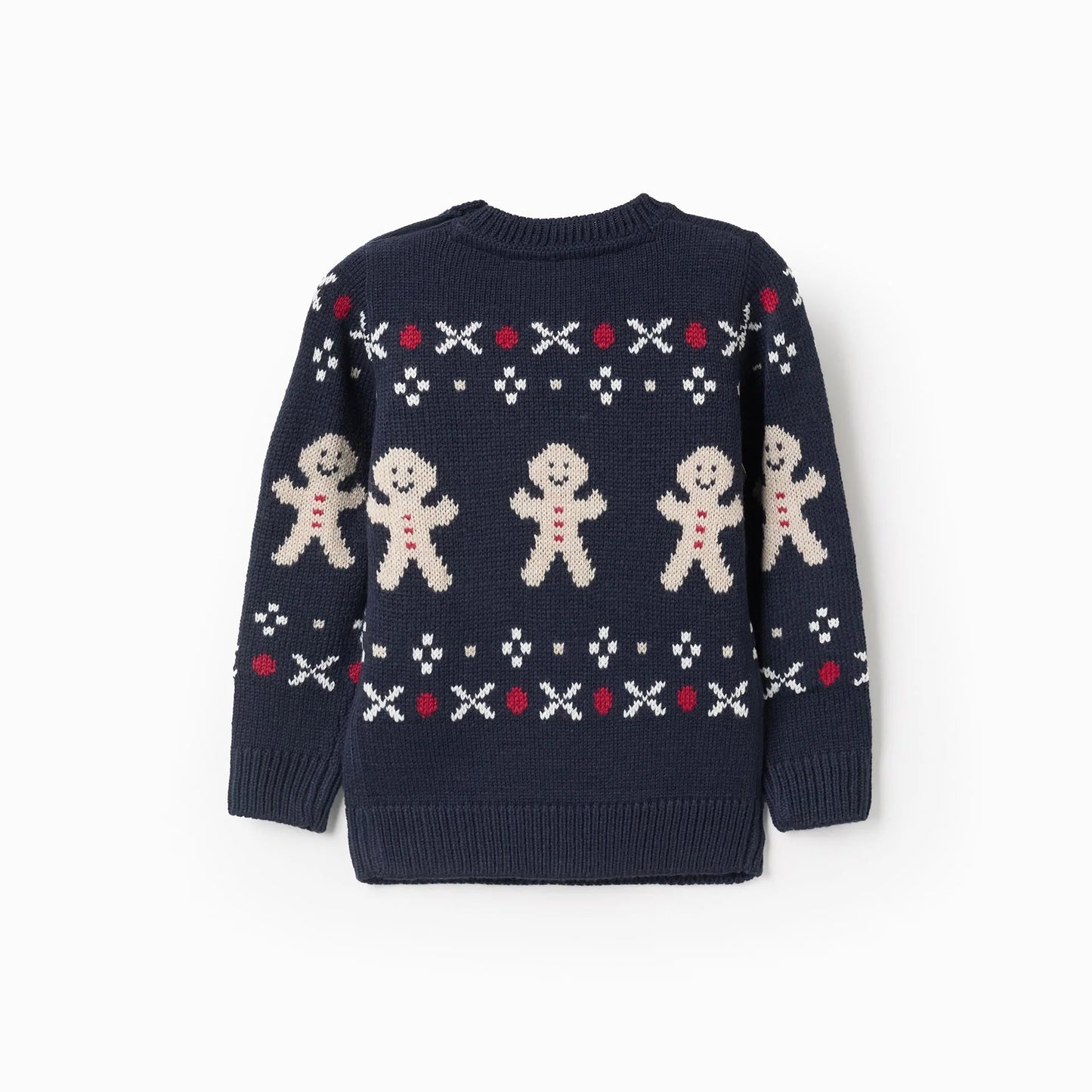 Sweater Tejido Zippy Navidad  Azul