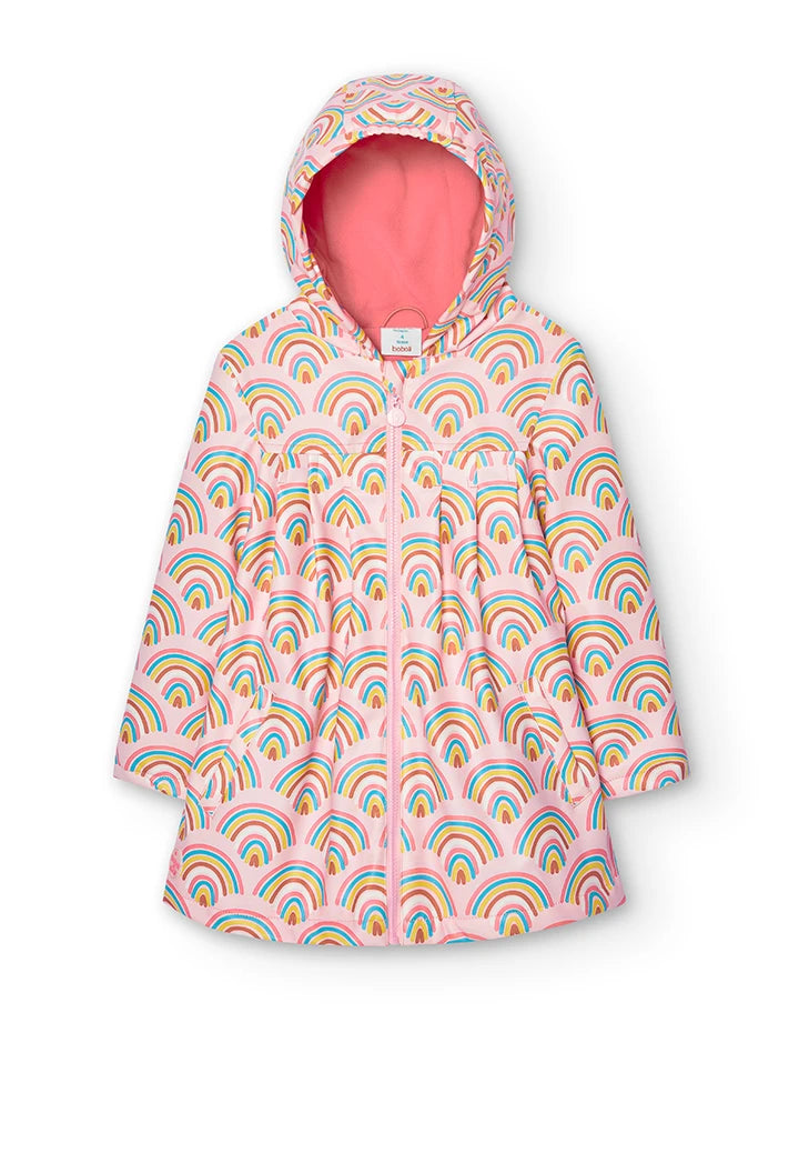 Impermeable con Fleece Boboli Arcoiris