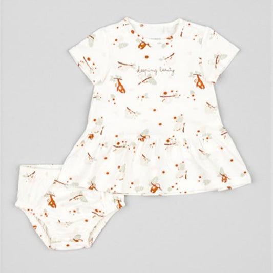Vestido Losan Estampado Oso Perezoso