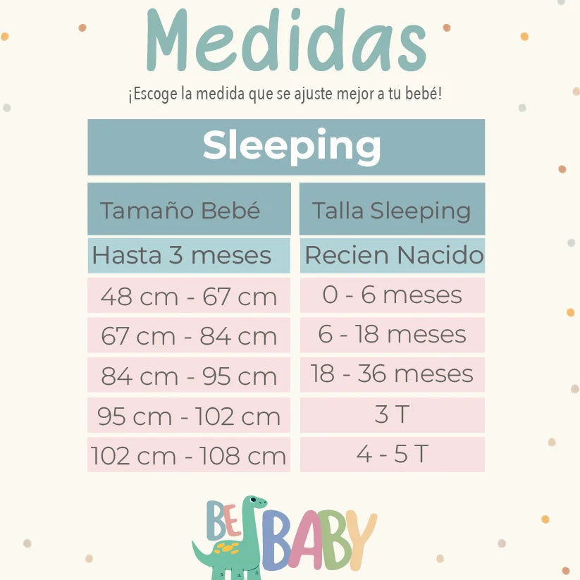 Sleeping Bebaby Burbujas Marfil Pies 6 - 18 MESES