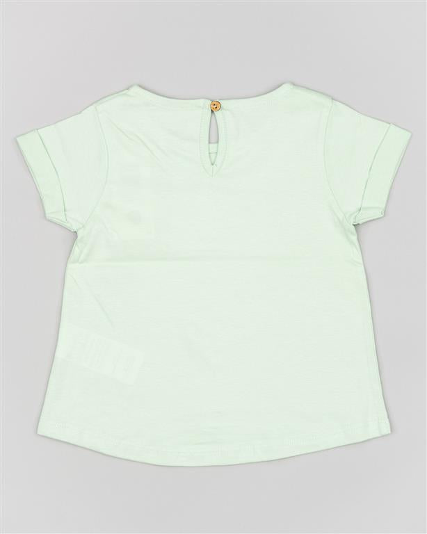 Camiseta Zippy Flores Menta