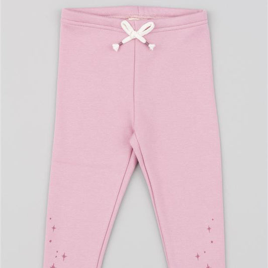 Leggins Algodón Zippy Estrellas Rosa