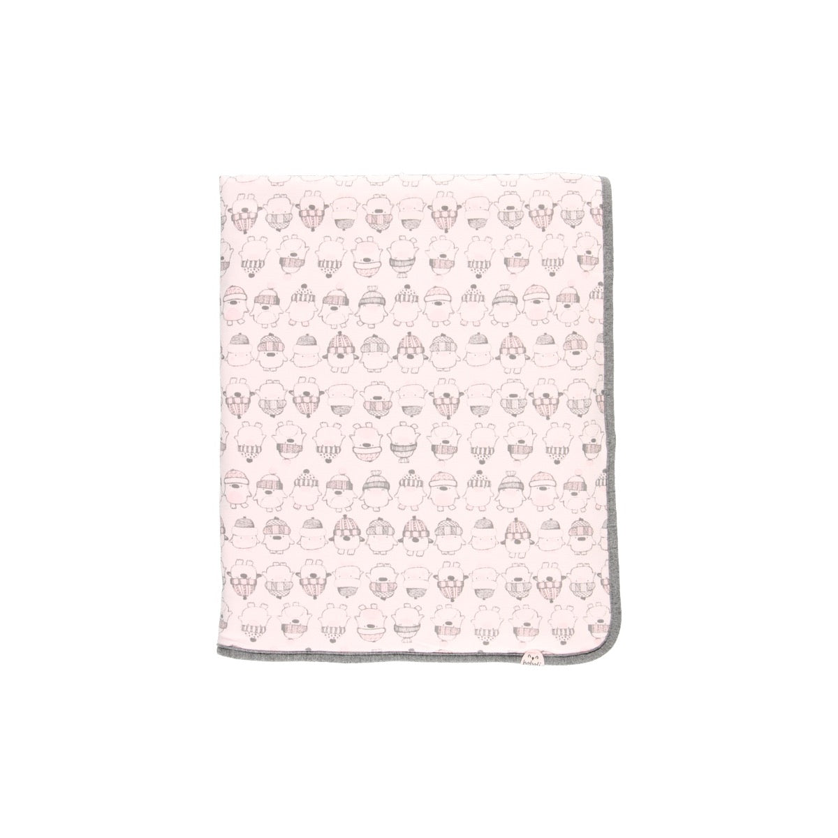 Manta Terciopelo Boboli Pinguinos Rosa