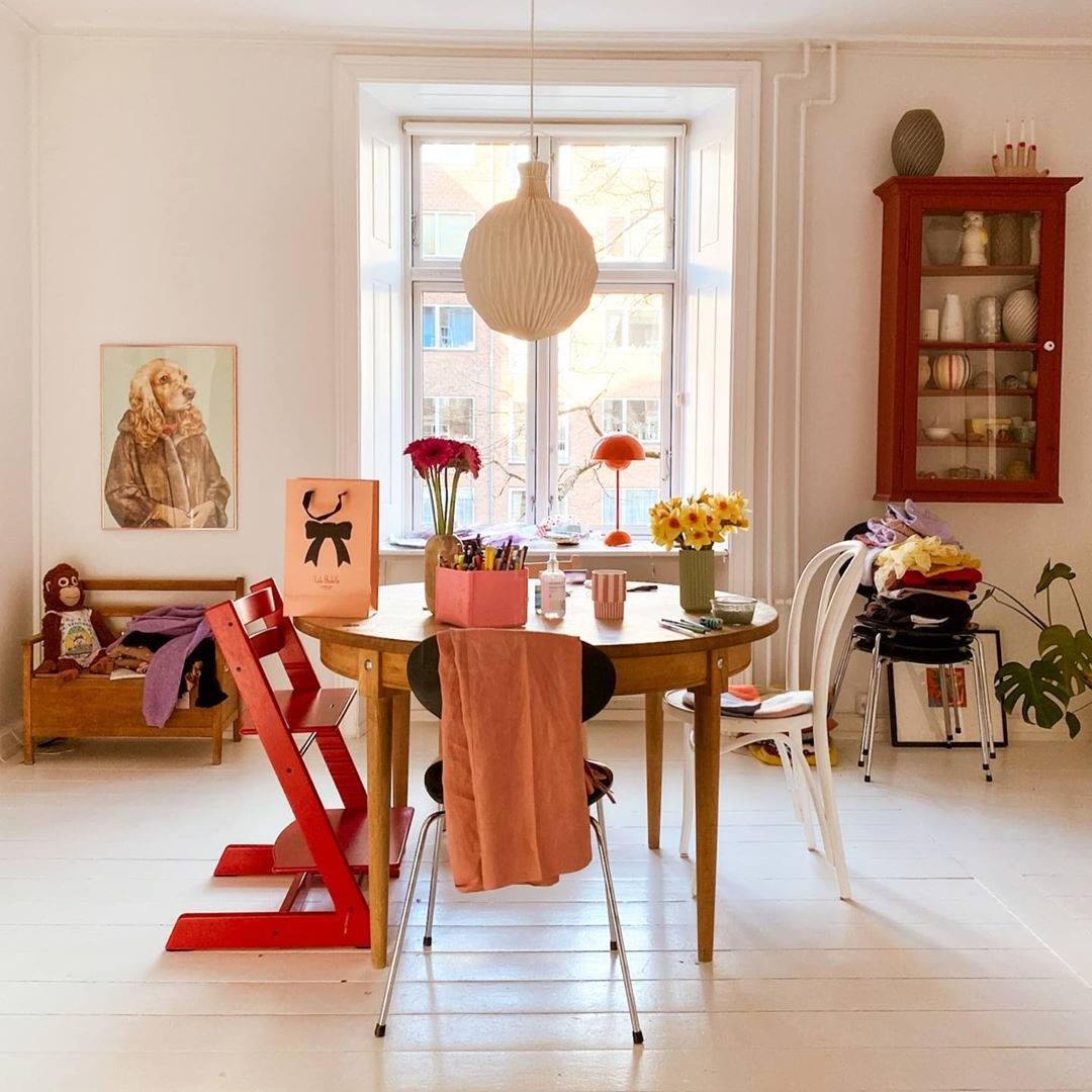 Silla Para Comer Stokke Tripp Trapp Rojo Calido EU