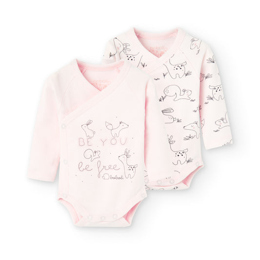Set de Bodys ML Boboli Bosque Rosa