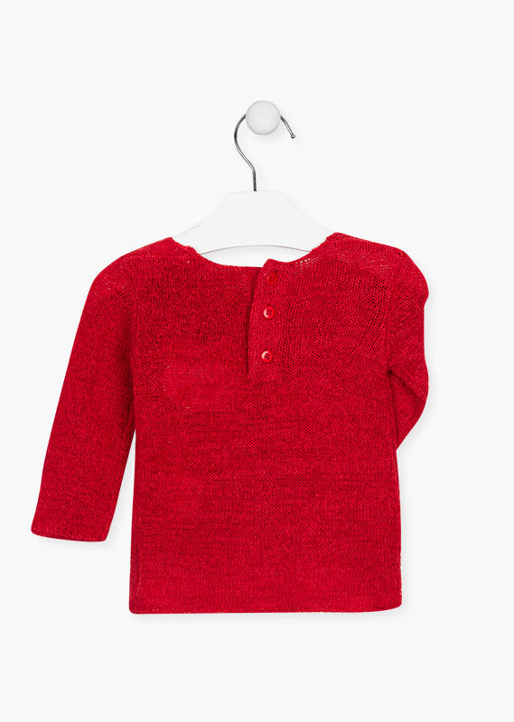 Sweater con Bolsillo Losan Rojo