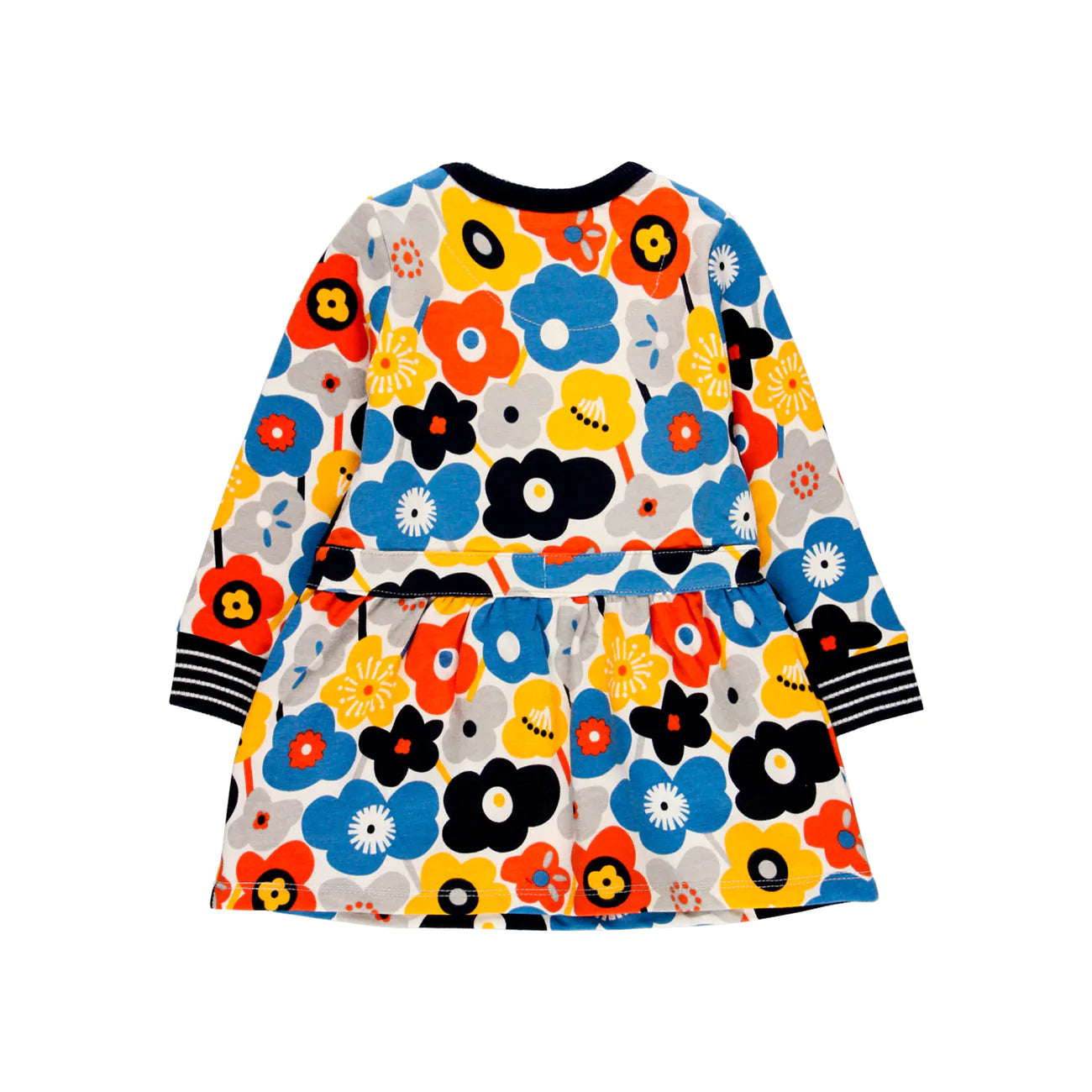 Vestido Boboli Flores Marino