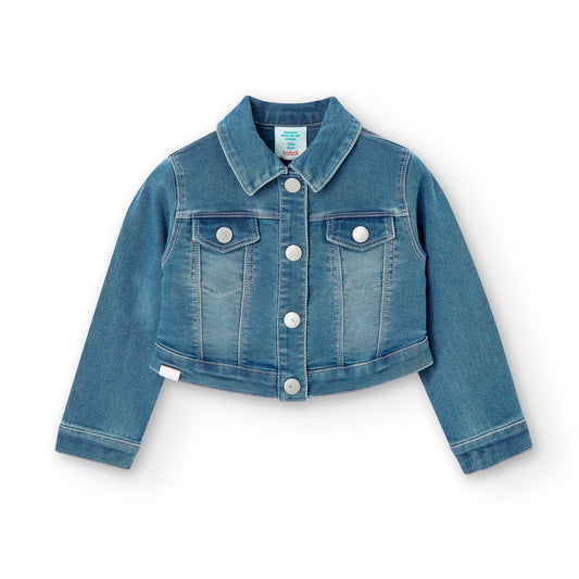 Chaqueta Denim Boboli Bleach Love