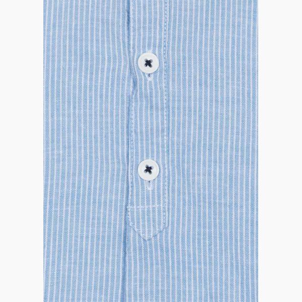 Camisa ML Losan Lino Azul