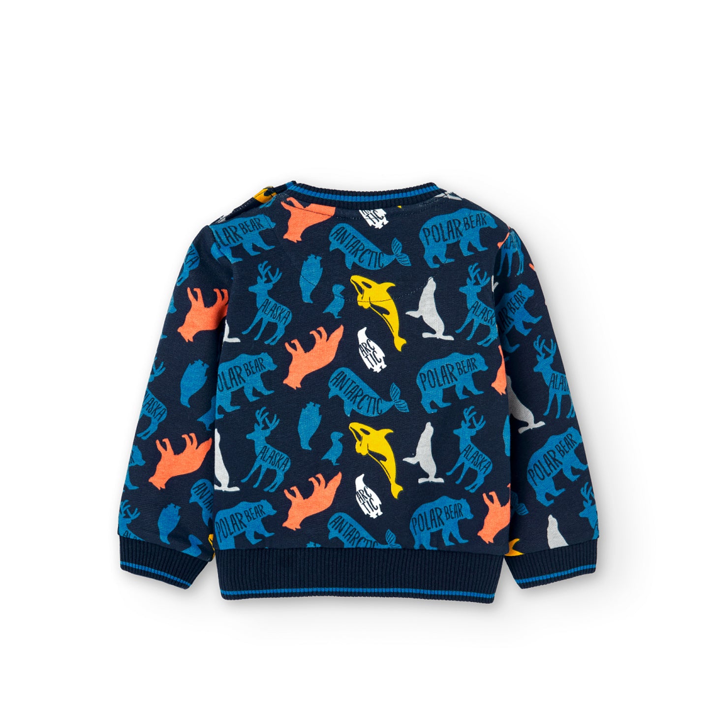 Buzo Boboli Animales Azul Marino
