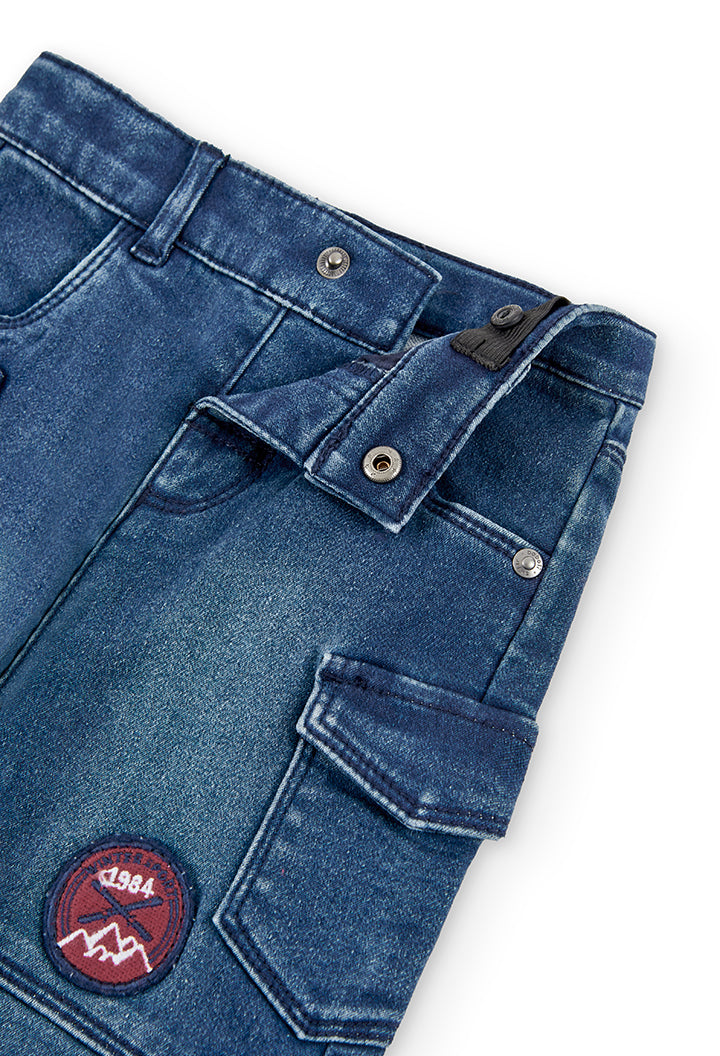 Pantalon Denim Boboli Parche